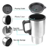 12V 450ml Electric Heating Car Kettle Water Coffee Milk Thermal Mug Camping Travel Kettle Vehicle Heating Bottle 6