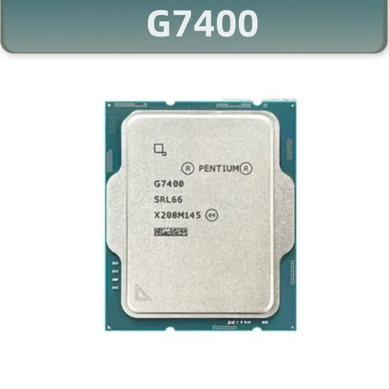 

Pentium G7400 3.7 GHz Dual-Core 4 threads CPU Processor 10NM L3=6M 46W LGA 1700 but without cooler