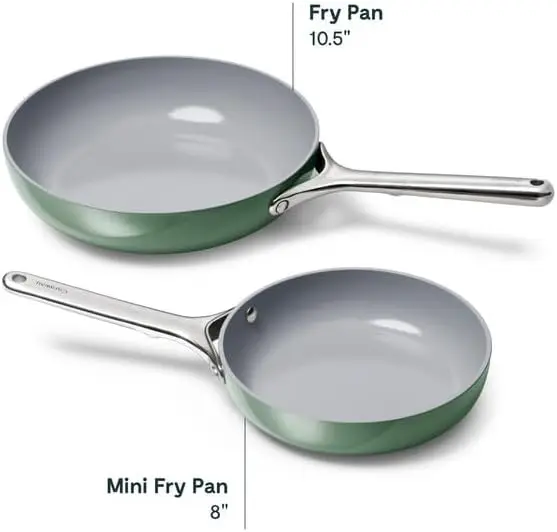 Nonstick Ceramic Mini Fry Pan (1.05 qt, 8") - Non Toxic, PTFE & PFOA Free - Oven Safe & Compatible with All Stovetops (G 3