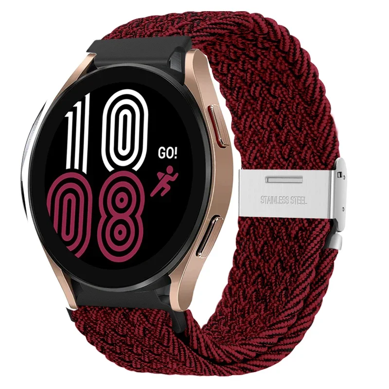 Braided Elastic Nylon Band - 20mm/22mm - Multi-Functional Smartwatch Bracelet
