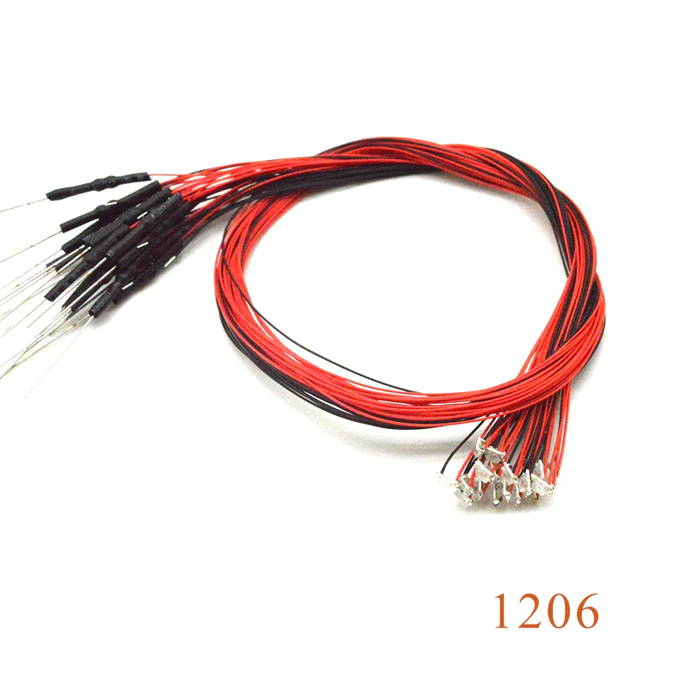 10pcs 0402 0603 0805 1206 With 1.5k Resistance SMD Lamp Wired Micro Led Pre-soldered Micro Litz 12V for Gundam Scene 5