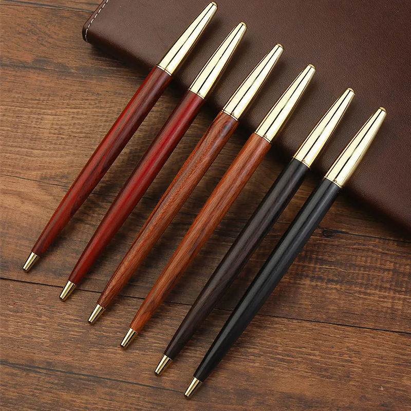 Elegant Sandalwood Vintage Writing Pen - 0.5mm Office & School Stationery