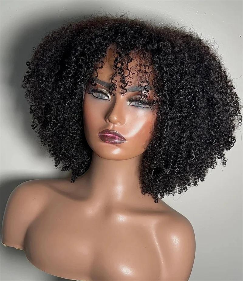 short-bob-18inch-glueless-180density-natural-black-kinky-curly-lace-front-wig-for-women-with-babyhair-preplucked-heat-resistant