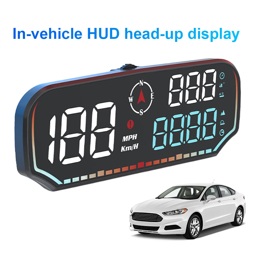 ڵ GPS HUD ÷  ÷ Ʈ ӵ ˶ ˸ 跮,   ġ MPH KMH GPS  ÷, GPS Ʈ ڵ HUD