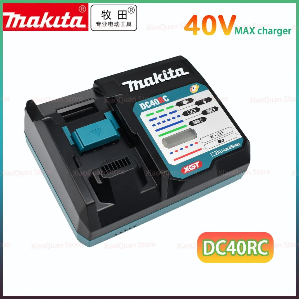 

Makita DC40RC 40V Max XGT Rapid Optimum Charger Digital Display Original 40V Lithium Battery Charger Dual Fan Design