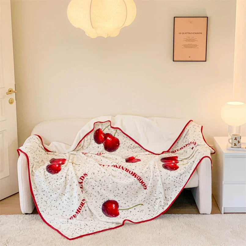 

Modern Simple Ins-style Double-sided Blanket Home Casual Sofa Decorative Blanket Soft and Comfortable Office Lunch Break Blanket