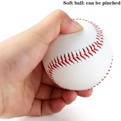 Handmade White Training Baseballs for Youth Safety & Men's Practice (1pcs Soft)