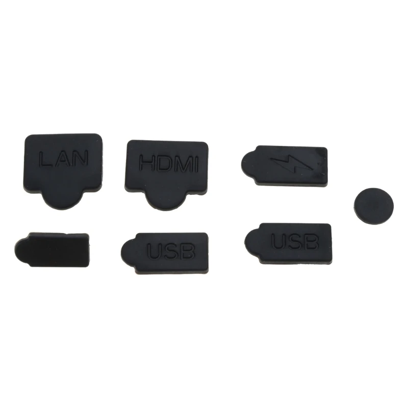 

7pcs Silicone Dust Plugs Set USB Cover Dustproof Plugs for Game Console