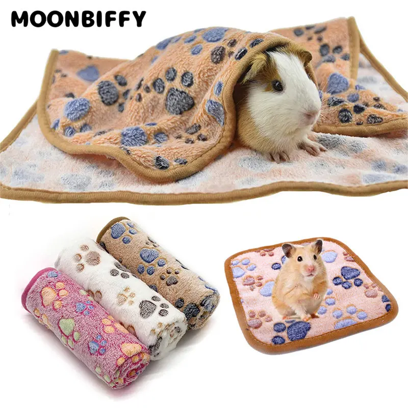 Hamster Guinea Pig Blanket Small Pet Items Soft Warm Bed Sleep Mat