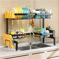 Over The Sink Rack, Fits All Sinks, Adjustable Dish Drying Rack, Dish Drying Rack Above Kitchen Sink, Easy Installation 1
