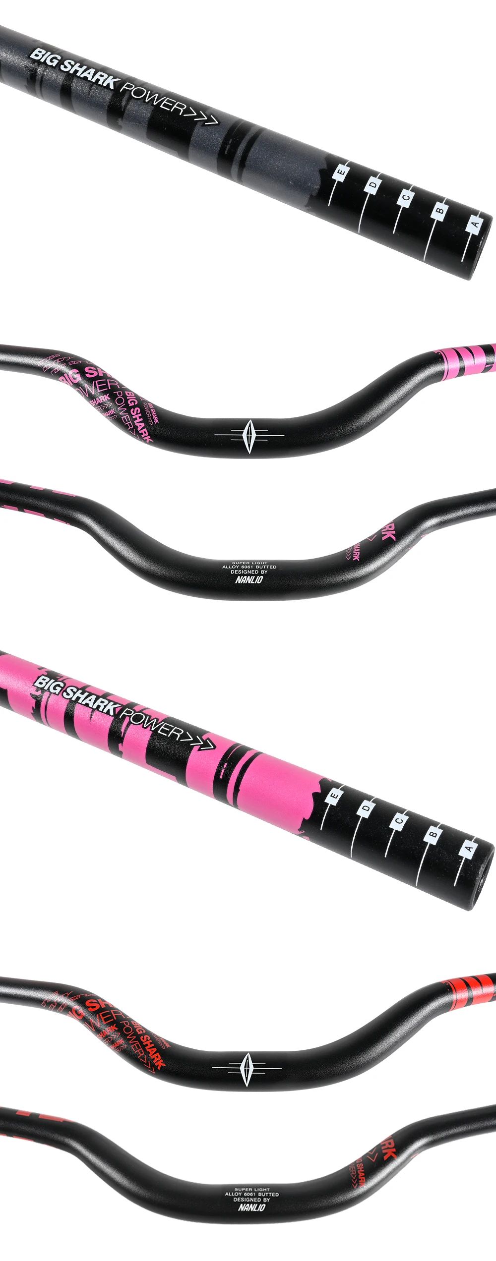 Nanlio 50 mm Rise Fahrradlenker T6 Aluminiumlegierung Swallow Lenker 31,8 * 780 mm Backsweep 9 Grad Lenkrad für MTB-Fahrrad – Detail 15