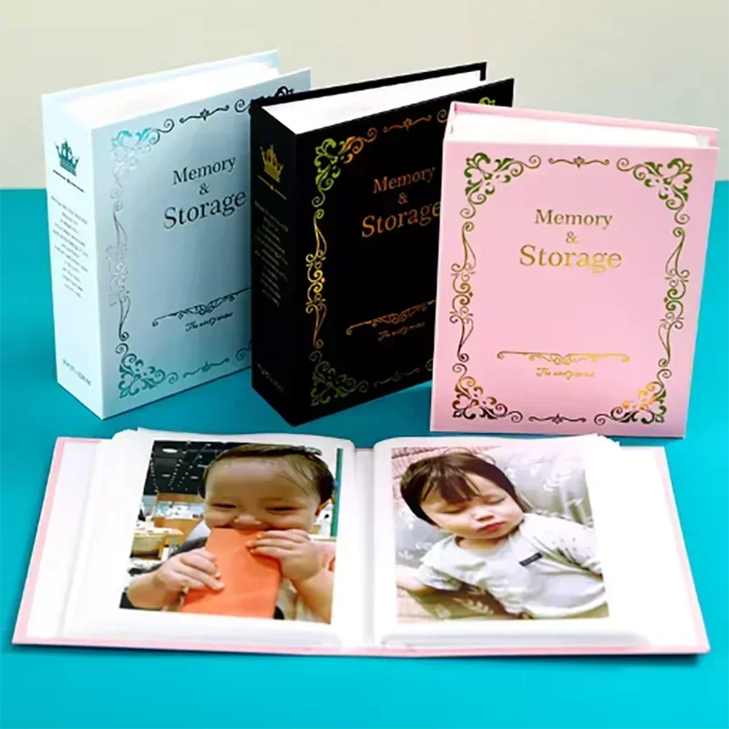 100 Pictures Pockets Gilded Photo Album 6 Inch