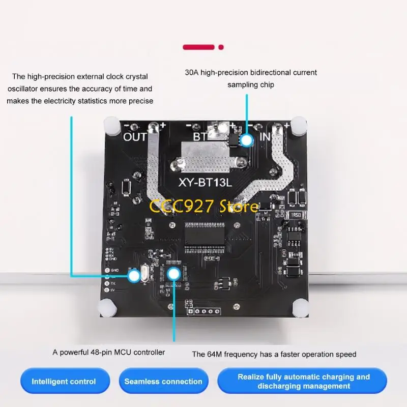 B03F 30A 릴레이 전압 보호기 LCD 디스플레이 리튬 산성 배터리 용 자동 컷오프 스위치 DC10V 110V DIY 애플리케이션