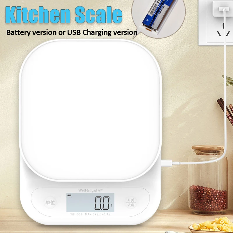 

Kitchen Home Electronic Scales Multi-Function Baking Food Balance High Precision Gram Weight Scale Fruit Electronic Scale
