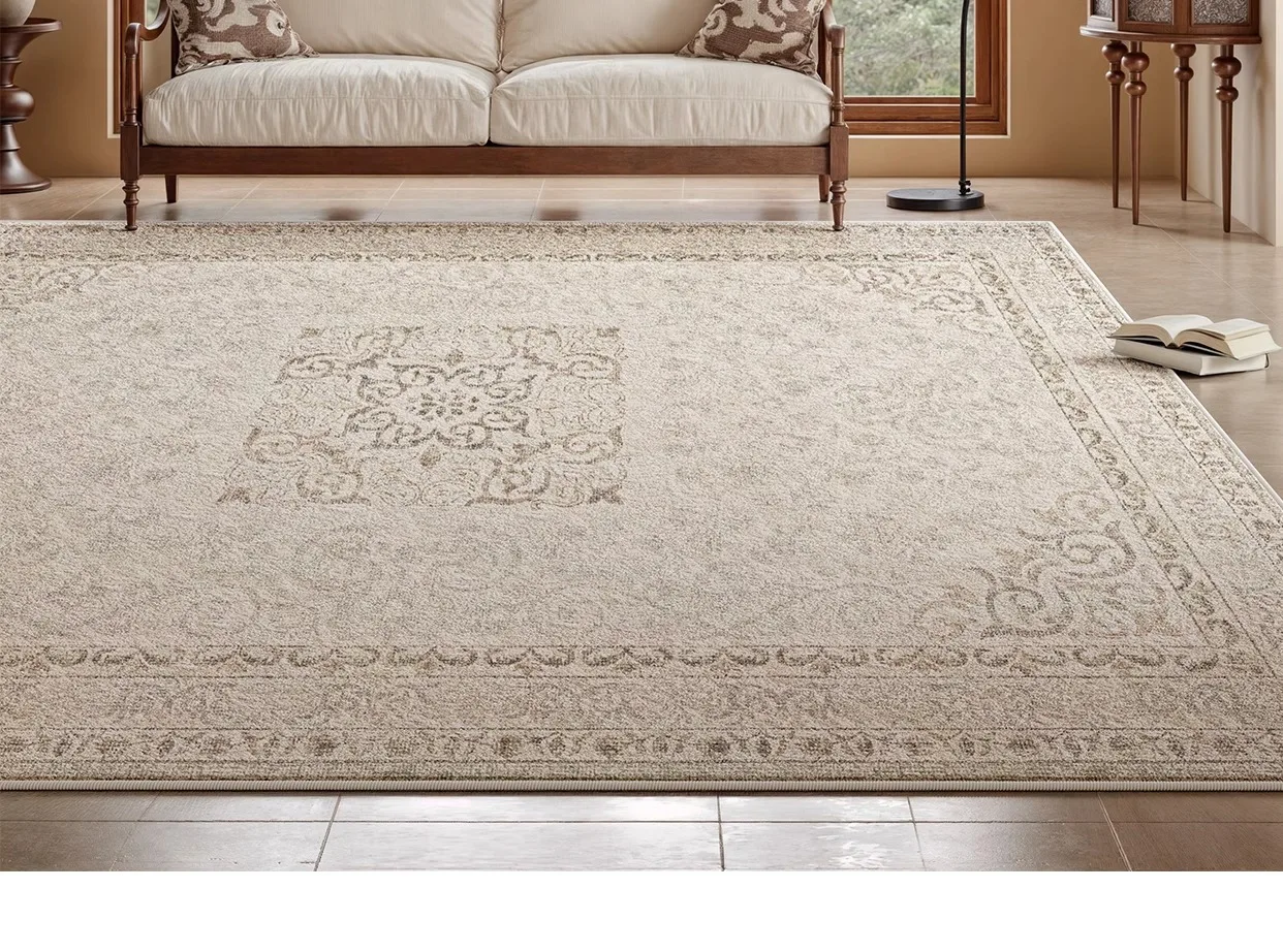 Living Room Carpet Retro French Plush Bedroom Rug Home Large Area Luxury High-end Custom Soft Coffee Table Floor Mats Tapete 양탄자