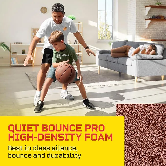 Grooved Silent Basketball 90% Original Bounciness 29.5&Prime; Quiet Bounce Indoor NBA Size No7 Airless PU Foam Basketball Xmas Gift basketball balls