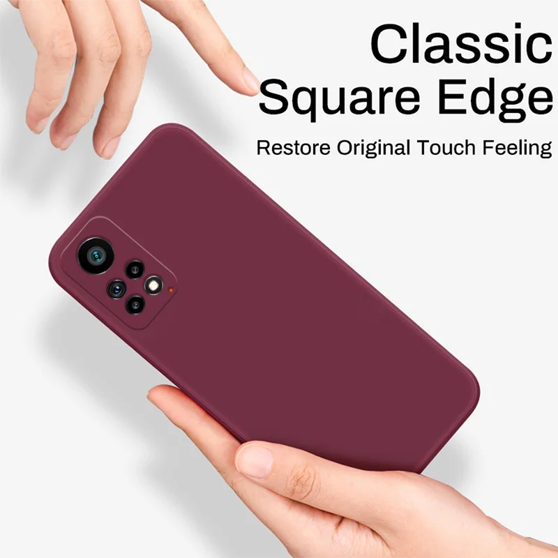 Coque de téléphone originale en silicone liquide souple pour Xiaomi Redmi Note 11S 11T Mi11t Pro Mi 10T Lite 9 K20 POCO X3 NFC Shockproo_voghion.com