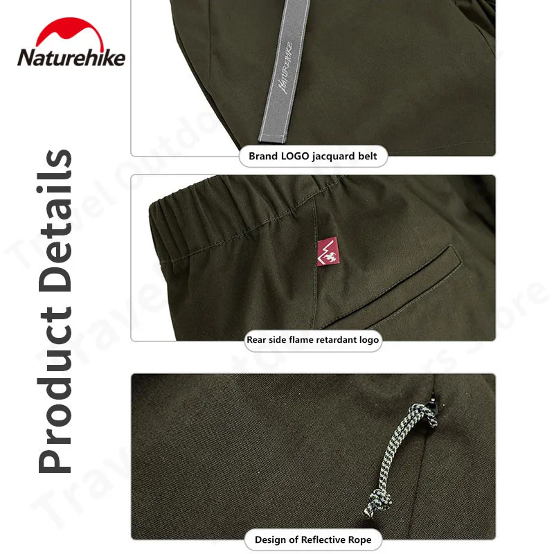 네이처하이크 캠핑 스포츠 레저 바지 야외 하이킹 거위 Windproof 따뜻한 난연 겨울 바지