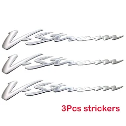 For Suzuki Vstrom DL 250 DL 650/XT DL1000/XT All Series 2 PCS Motorcycle Emblem Stickers Chrome Reflective Scooter Decals Badge