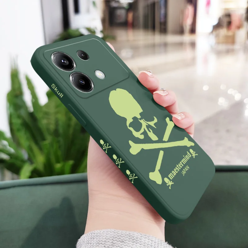 Luminous Skull Design Silicone Phone Case