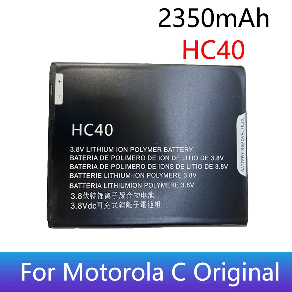 

Original Battery HC40 For Motorola Moto C XT1750 XT1754 XT1755 Mobile Phone Batteries Capacity Batteri For Moto G4 Play E4