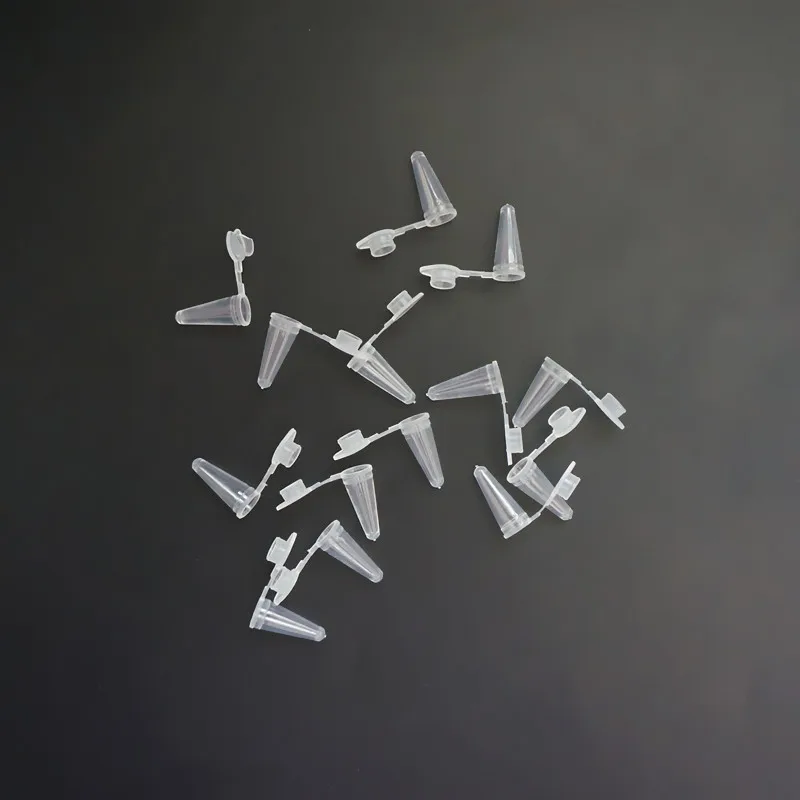 1000Pcs/Lot 0.1ml Lab White V-shape Plastic Centrifuge Tube, 100 ul PCR Short Tube PP Small Microcentrifuge Tube