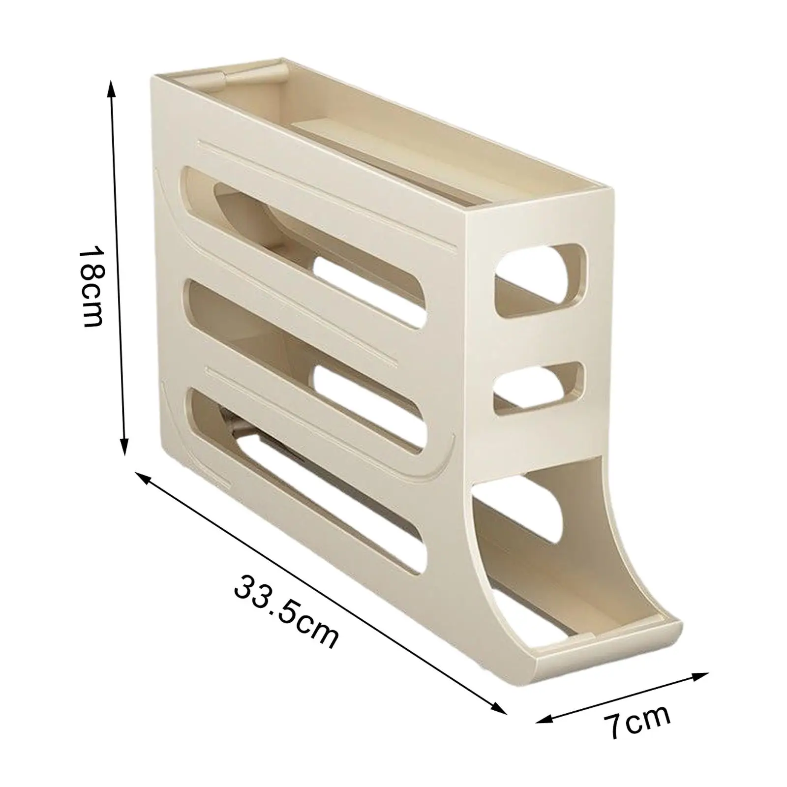 Auto Rolling Egg Organizer Organizer 4 Tier Egg Tray Refrigerator Egg Holder for Refrigerator Fridge Pantry Countertop Cabinet