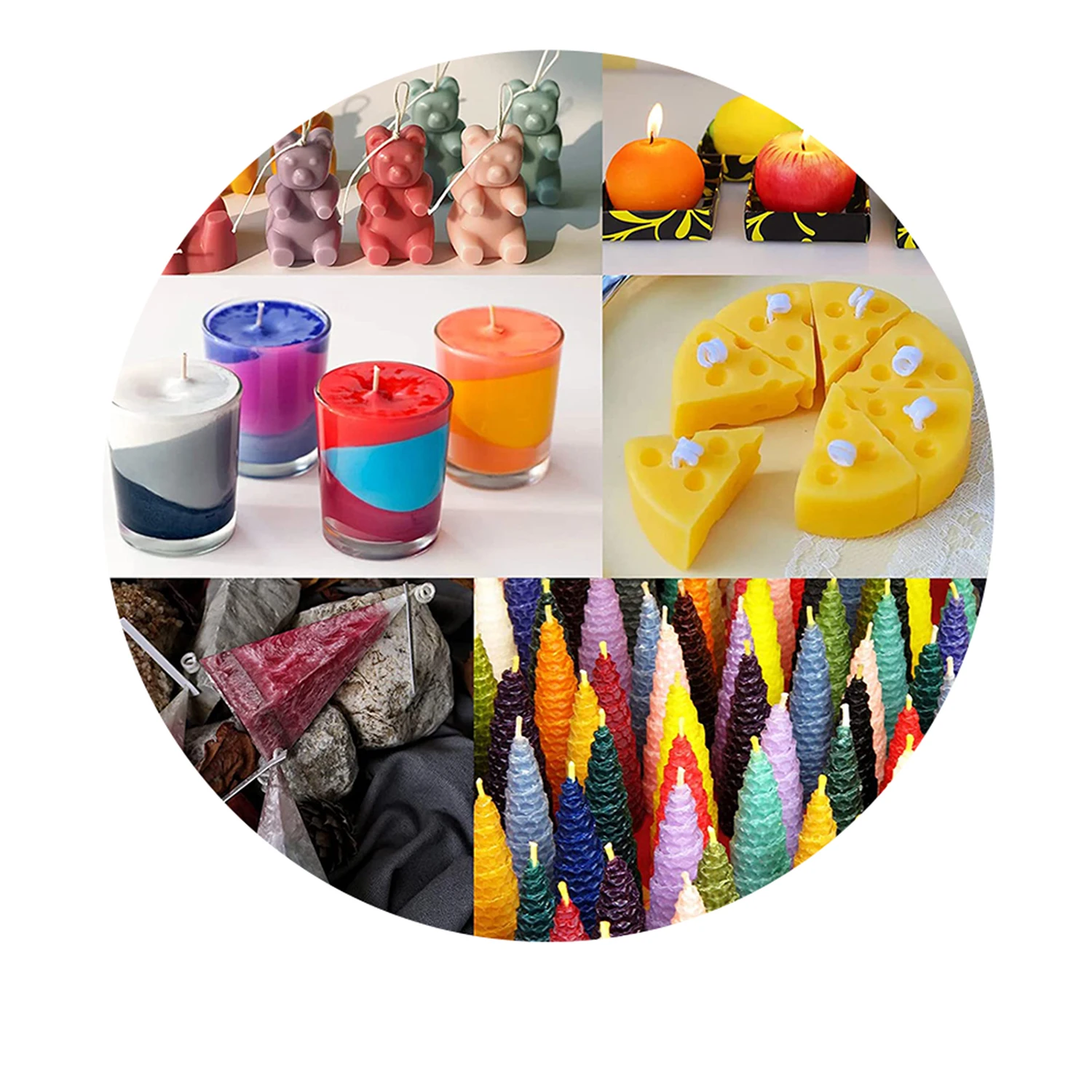 أصباغ شموع علاج بالروائح ، تلوين سائل ، قالب شموع...