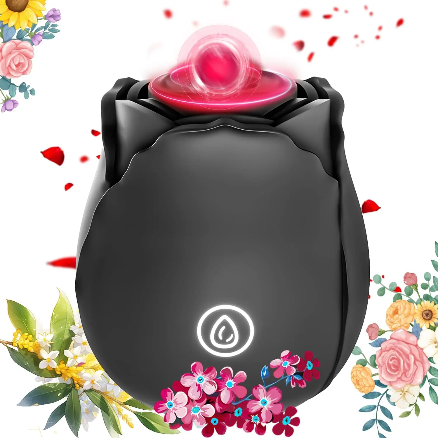 Rose Sexspielzeug Vibrator Frauen Lecken Saugen Vibrieren für Klitoris Nippelstimulator Erwachsene Rose-Spielzeug Schaukel Lecken Vibrator 1