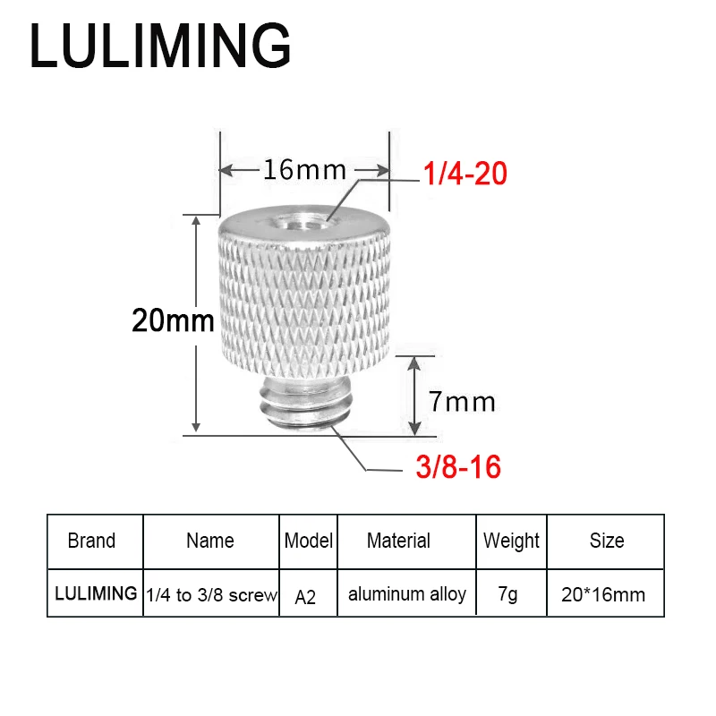 Universal Conversion Screw Adapter for Microphone and Photography Setup