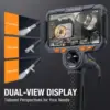 Teslong TF600 6” IPS Screen 6.5mm dual lens 360 Articulating Borescope with 4-Way Joystick Articulation WIFI 4