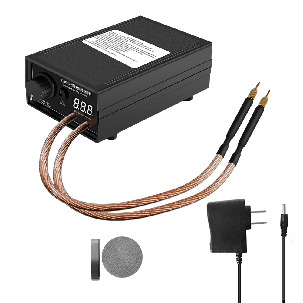 

Точечный сварочный аппарат высокой мощности, 8000 Вт, литиевый аккумулятор 18650, вилка стандарта США