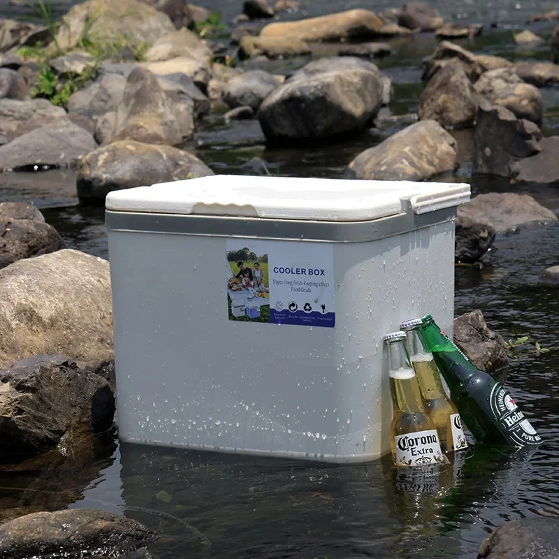 Portable Insulated Camping Cooler Picnic Outdoor Food Storage Fridge Big Capacity Freezing Box Trips Keep Fresh Tool