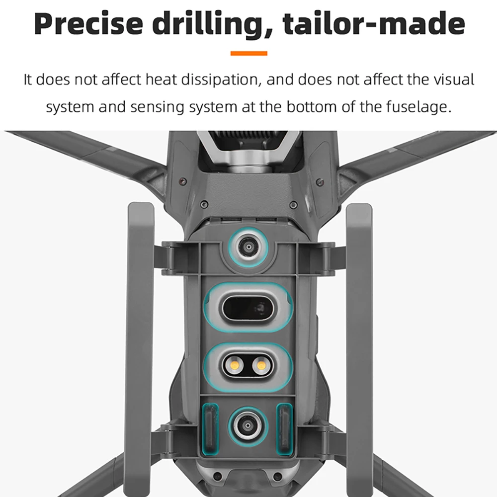 Train d'atterrissage pliable pour DJI Mavic 2 Zoom/Pro - Protection et stabilité