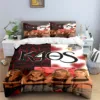 3PCS Europe Star Group K-k4os Bedding Set Single Twin Full King Size Musical Genius Bed Linen Adults Teens Bedroom Gift 2