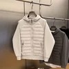 2024 New Men's Women's Spring Autumn Thin Cotton Quilted Jacket Simple Casual Cardigan Sweatshirt Hooded Couple Jacket 1