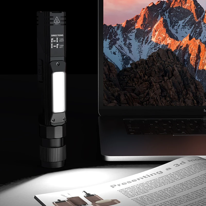 

Multifunctional Corner LED Flashlight Folding Cob Work Light Charging Corner Headlight Magnet Maintenance Light