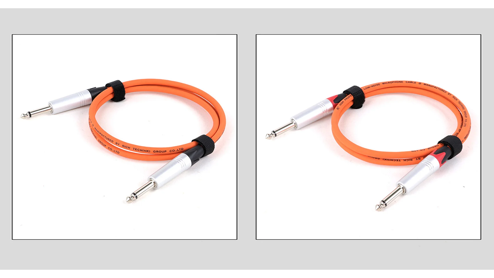 1 Stück buntes 1/4 Zoll TS auf 1/4 Zoll TS auf gerades Patchkabel, 6,5 mm Mono auf 6,5 mm Mono-Gitarrenkabel, buntes Audiokabel – Detail 2