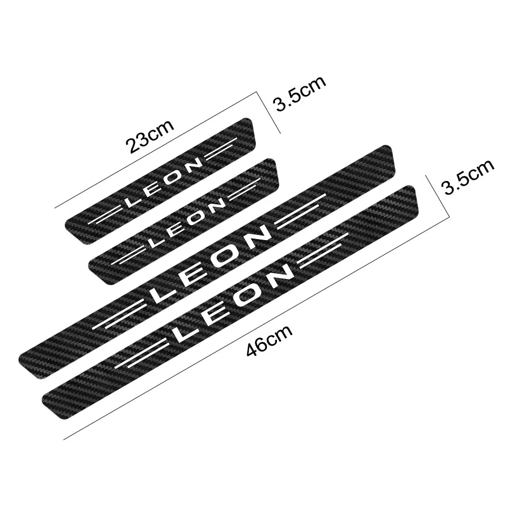 Car Door Sill Stickers and Threshold Protector - Auto Decoration and DIY Trim Decal Accessories