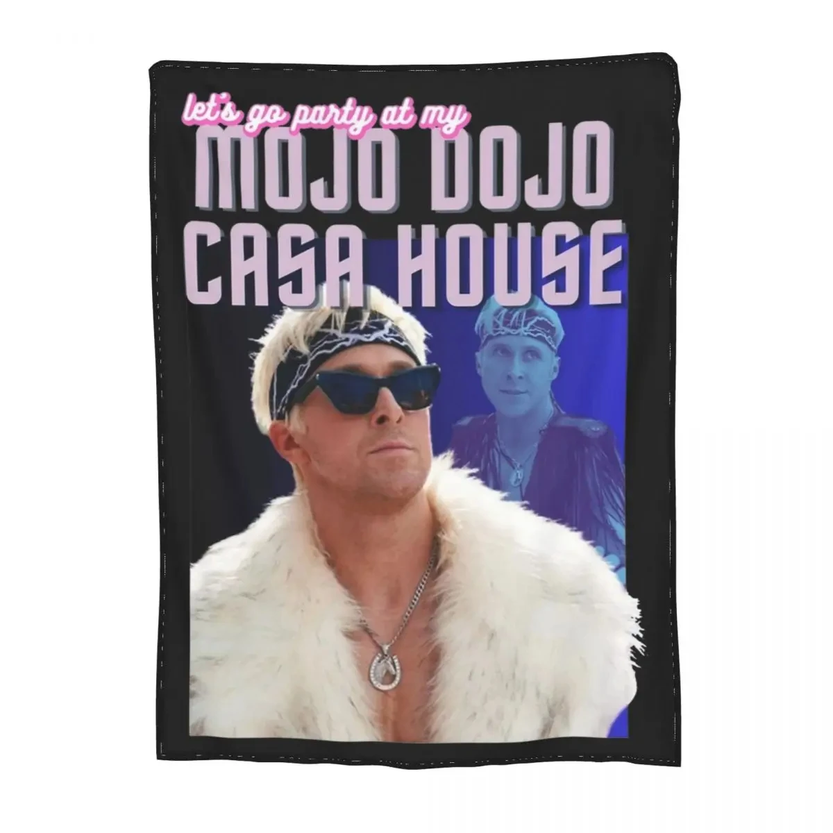 

Ryan Gosling Mojo Dojo Casa House Blanket Merch Home Decorative Kenergy Throws And Blankets Lightweight Flannel for Travel