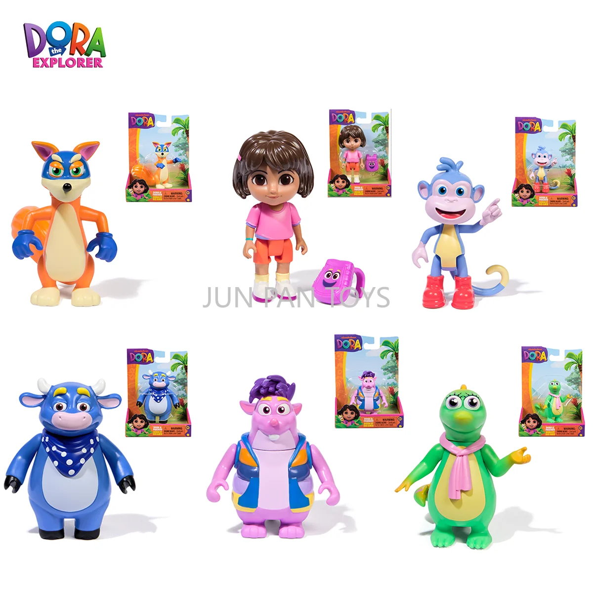 Original Dora The Explorer 3 Inch Dora Boots Swiper Tico Isa Benny