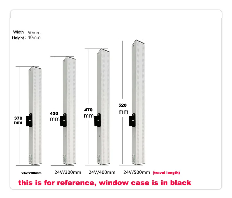 Black Automatic Electric Window Opener Smart Wifi Phone APP Control