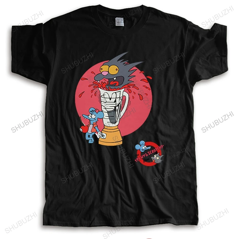 Vendita Calda Homme Estate T-Shirt Marca O-Collo Magliette Rare Vtg!!! Anni '90 The Prurighty & Scratchy Fashion Cotton Unisex Teeshirt Euro Size