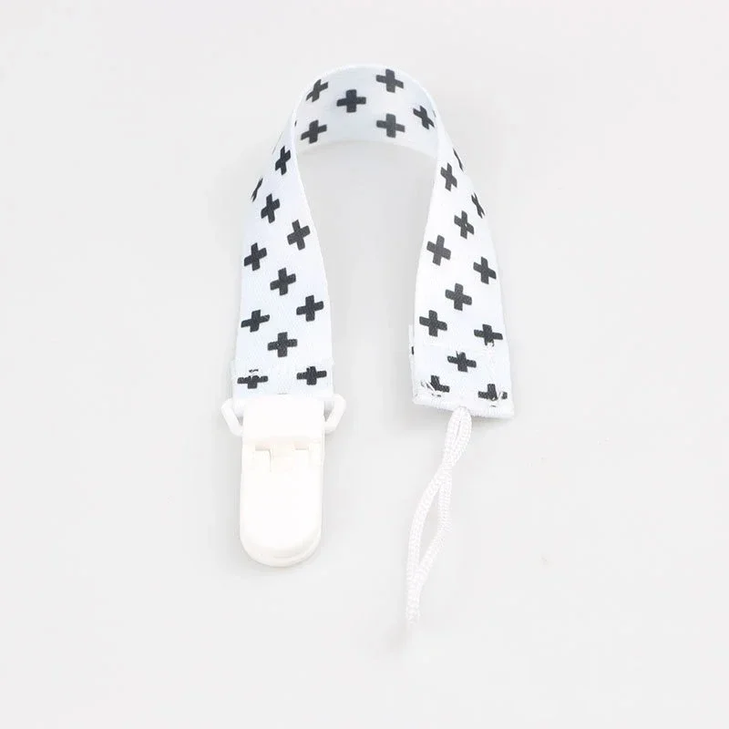 Pacifier Clip Cartoon Fixed Button Baby Pacifier Clip Chain Ribbon Dummy Soother Holder Chain Anti-drop Buckle Strap for Nipple Infant Feeding