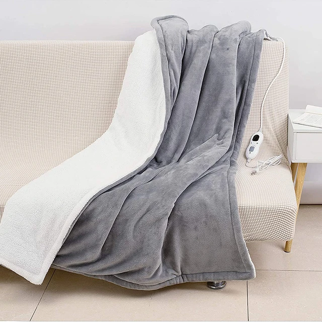 Single Electric Heating Thermal Blanket Shawl Hand Warming Knee Heating  Blanket Washable Office Lunch Break Heated