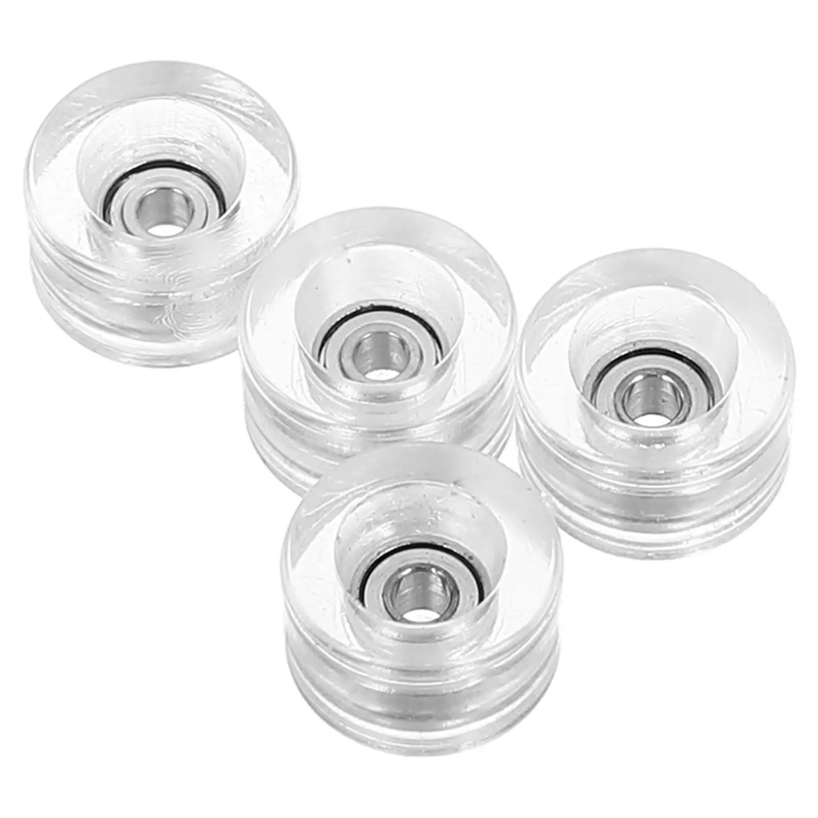 4Pcs 핑거 스케이트 보드 휠 고속 베어링 부드러운 미니 스케이트 보드 액세서리 수리 부품 스케이트 보드 휠