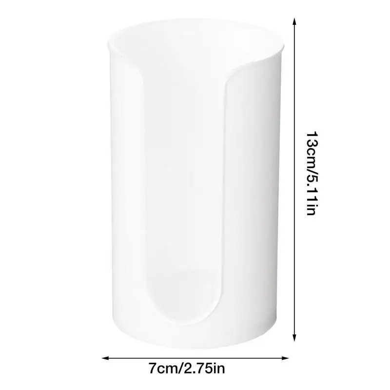 Bathroom Cup Dispenser Durable Clear Mouthwash Cup Holder Small Paper Dispenser Storage Holder For Vanity And Countertops