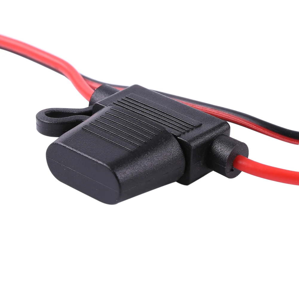 12V 24V Car Motorcycle Truck Boat Cigarette Lighter Socket with 10A Fuse+Wire