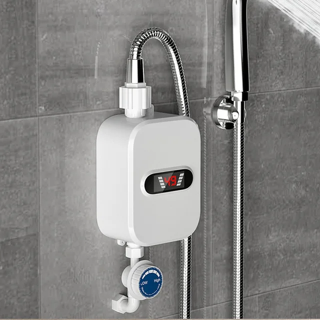 Chauffe-eau instantané pour douche 220V Robinet de salle de bain Prise EU Chaud 1
