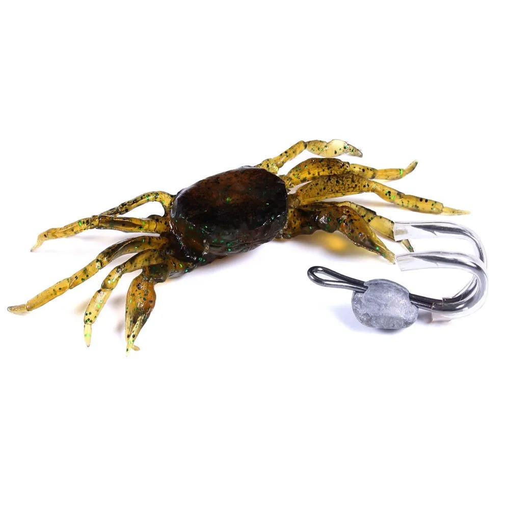 1Pcs Artificial Crab Bait 3D Simulation Crab Bait Sea Hook Fishing